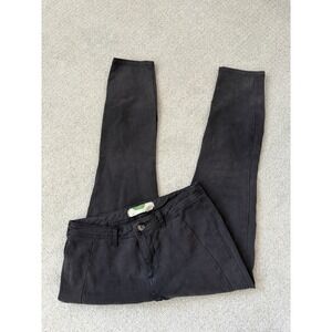 By Anthropologie Black Button Detail Pants Size 28